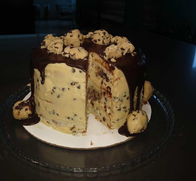 Cookie dough cake